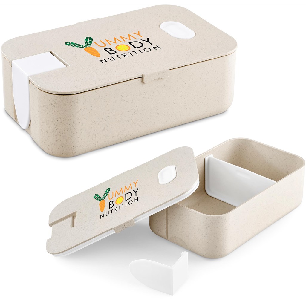 [GIFT-17470] Okiyo Machi Wheat Straw Lunch Box