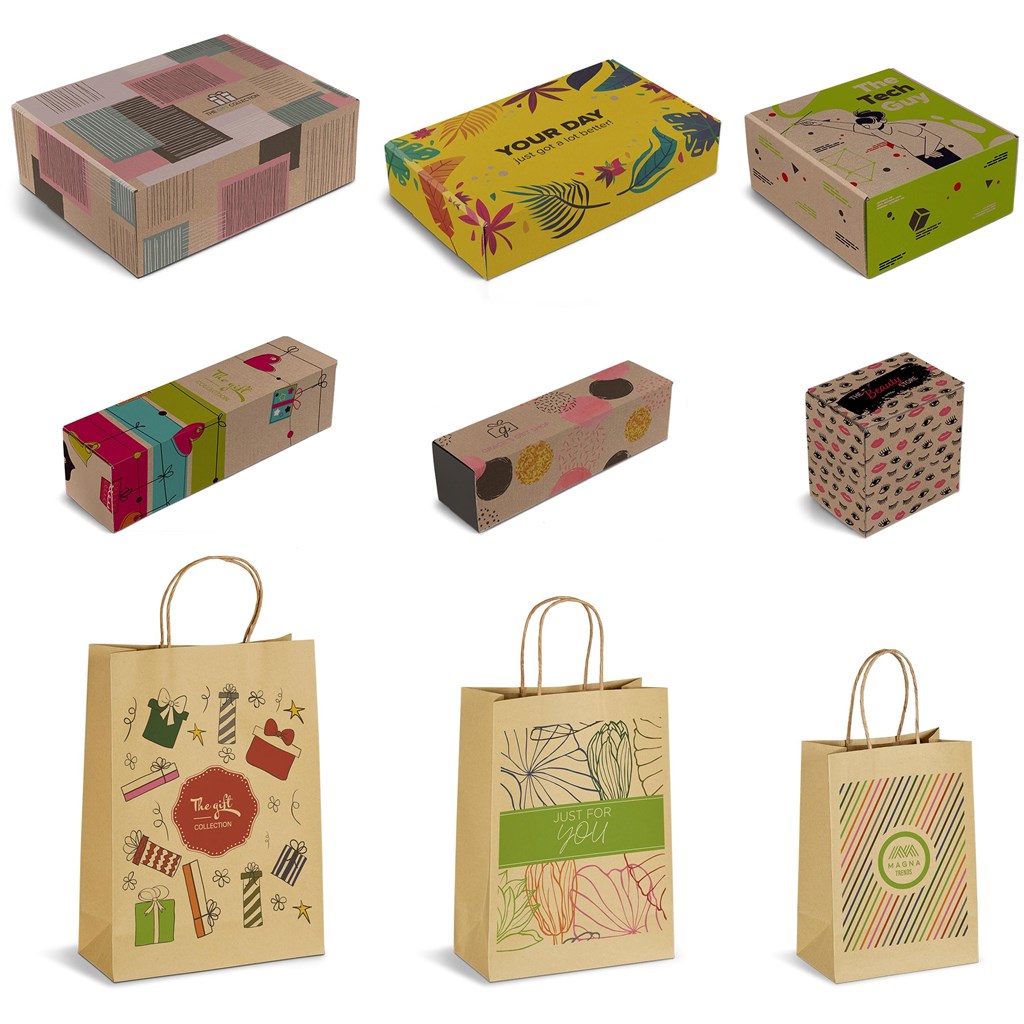 [CP-AM-1003-B] Sample Pack Branded Custom Kraft Packaging