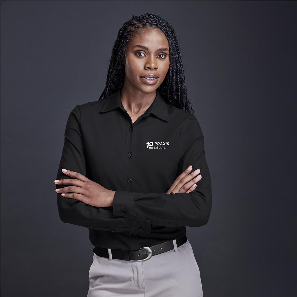 [CW-AV-209-A] Ladies Long Sleeve Alex Varga Cronus Knitted Shirt