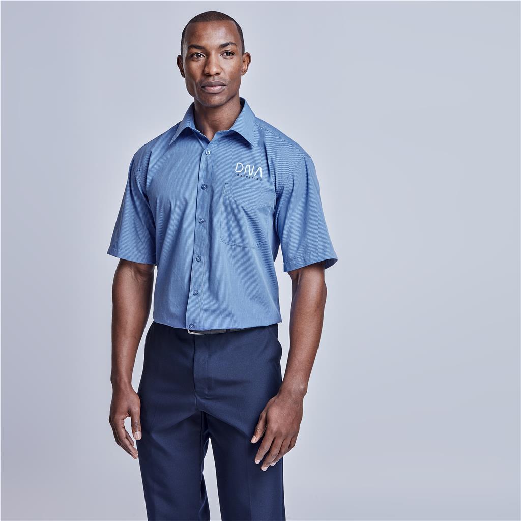 [BIZ-3631] Mens Short Sleeve Micro Check Shirt