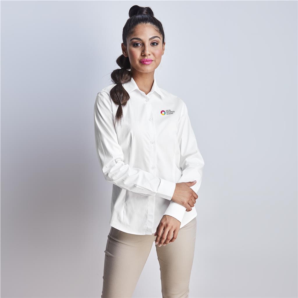 [BAS-7773] Ladies Long Sleeve Milano Shirt