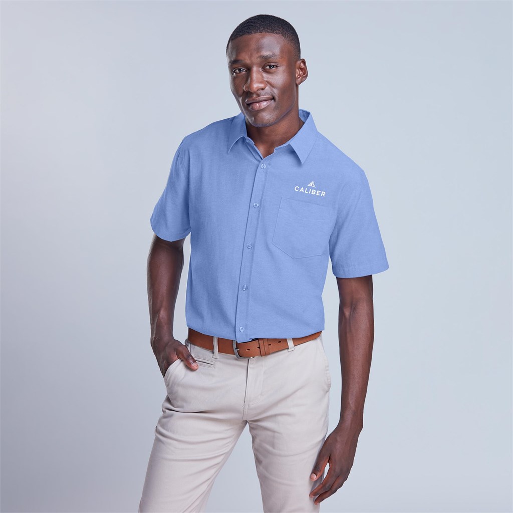 [CW-UB-183-A] Mens Short Sleeve Oxford Shirt