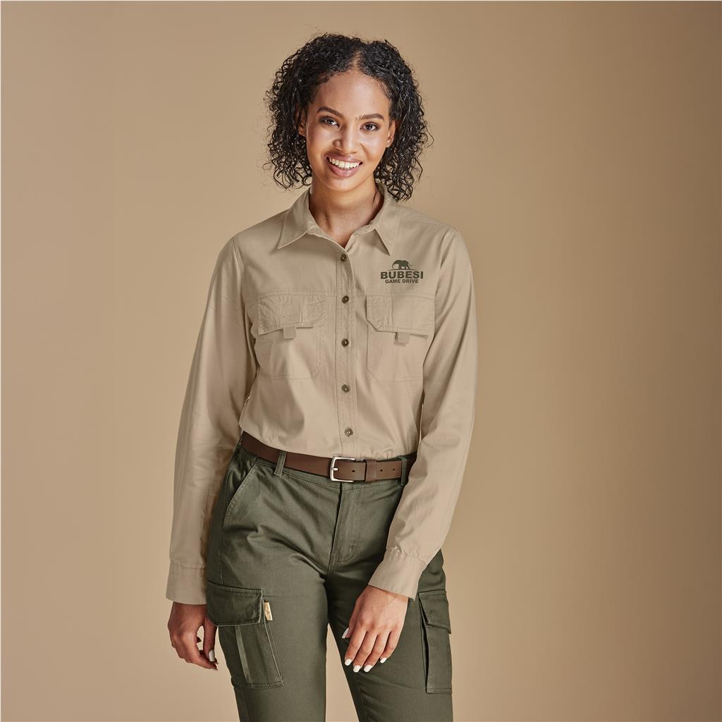 [CW-UT-204-A] Ladies Long Sleeve Mawenzi Twill Shirt
