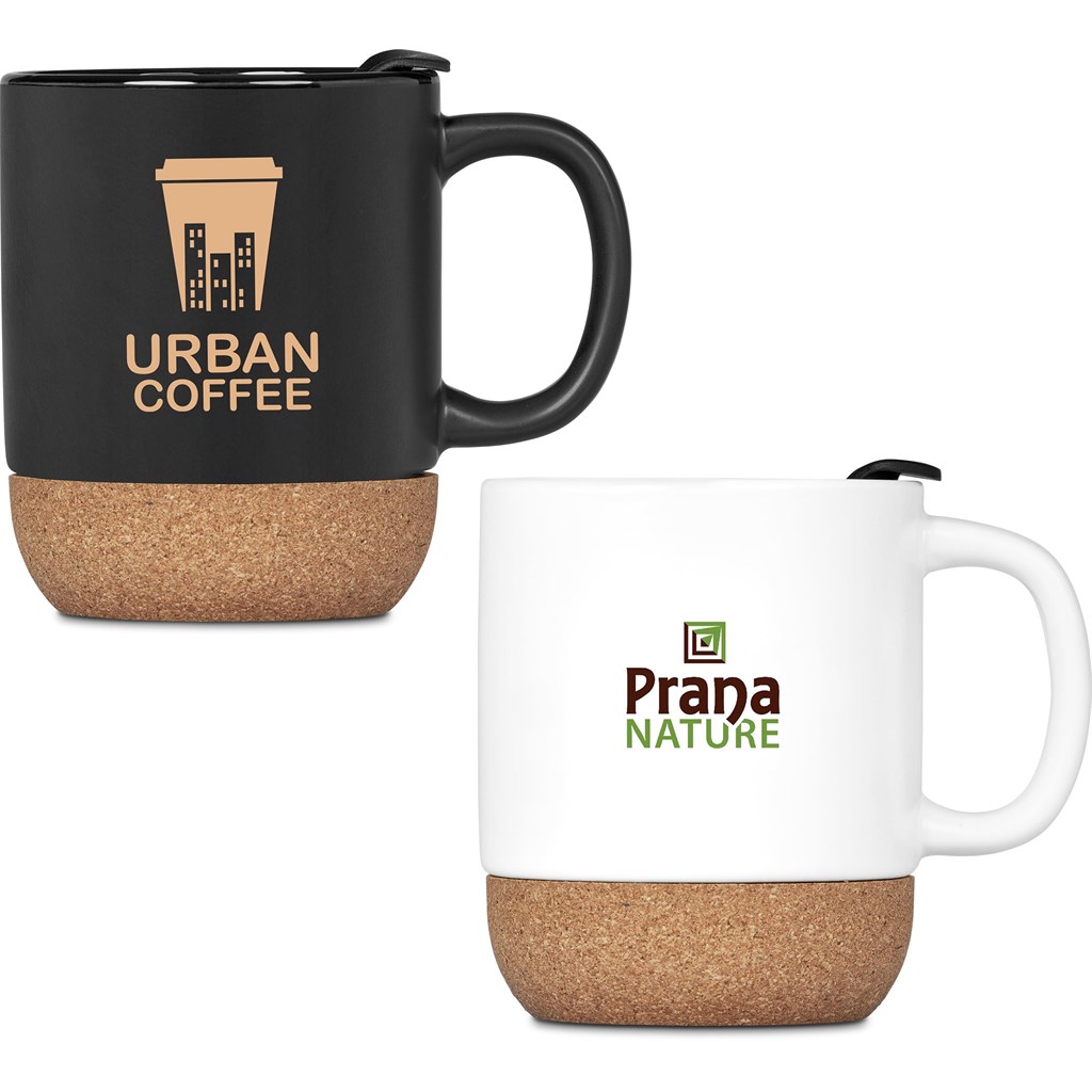[MUG-6700] Serendipio Sienna Cork & Ceramic Coffee Mug - 340ml