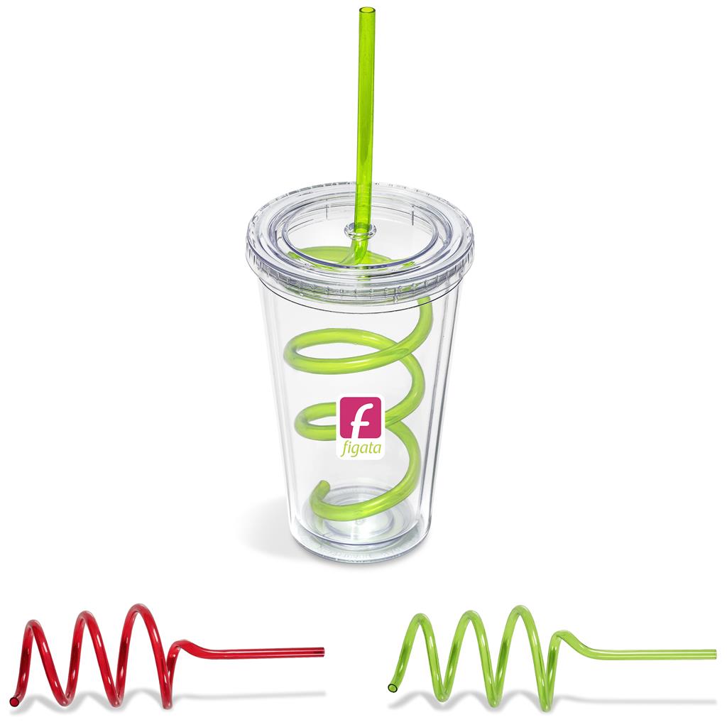 [DR-AM-189-B] Malibu Tumbler & Twisty Straw Tumbler