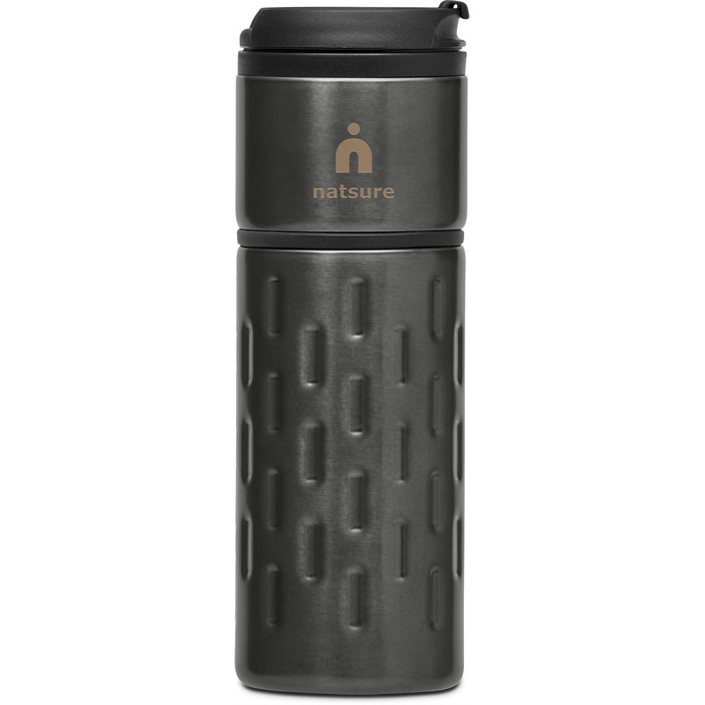 [DW-7008] Serendipio Binary Stainless Steel & Plastic Double-Wall Tumbler - 450ml