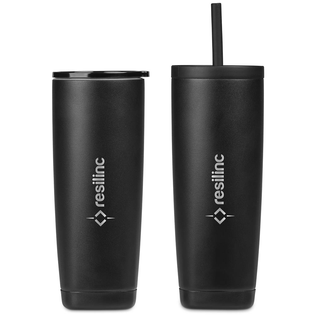 [DR-AV-254-B] Alex Varga Aurelian Stainless Steel 2-in-1 Vacuum Tumbler & Straw