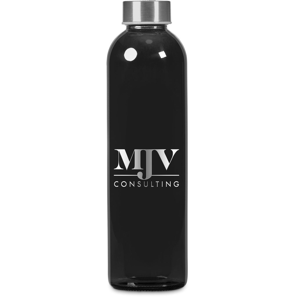 [DR-KS-245-B-BL] Kooshty Pura Plus Glass Water Bottle – 750ml - Black