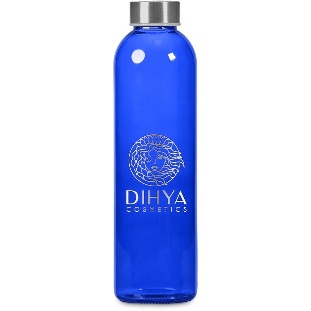 [DR-KS-245-B-BU] Kooshty Pura Plus Glass Water Bottle – 750ml - Blue