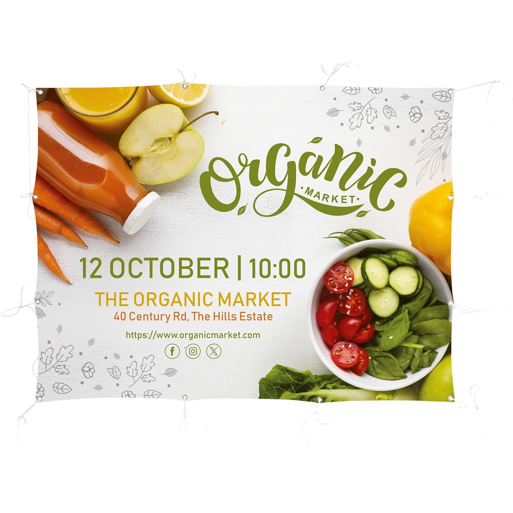 [BA-AM-5-D] Sublimated Display Fabric Banner 2m x 1.5m
