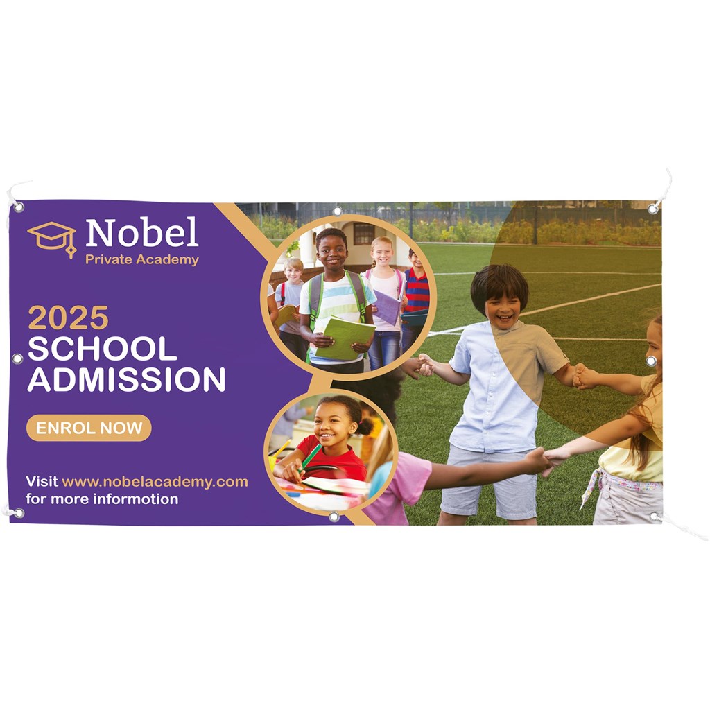 [BA-AM-9-D] PVC Banner 1.2m x 0,6m