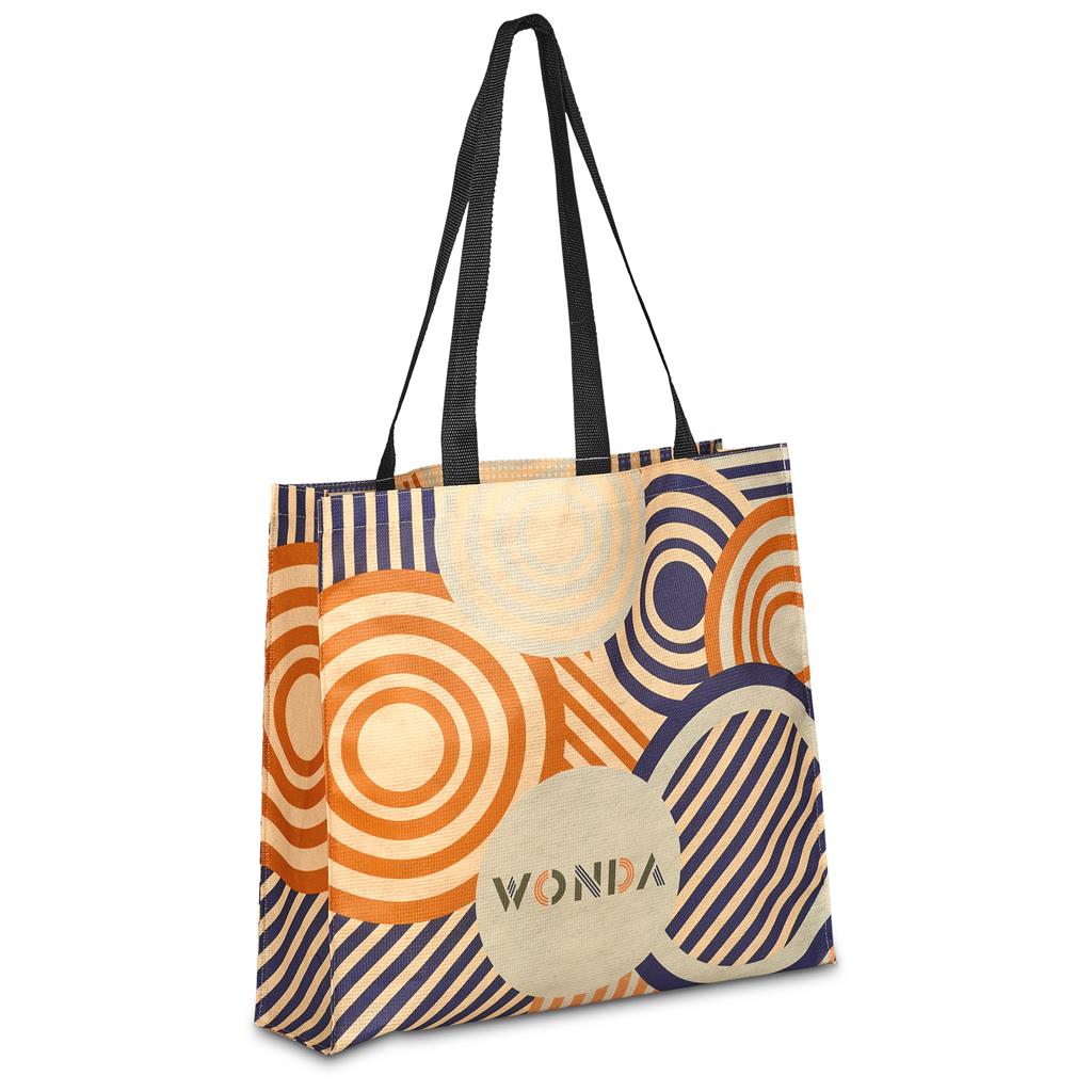 [BC-HP-103-G] Hoppla Footloose Recycled PET Stitch-Bond Shopper