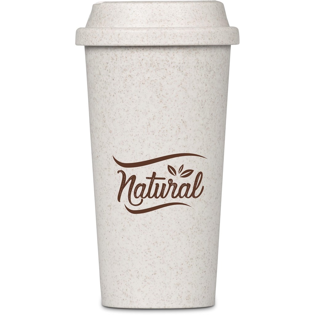 [DW-7270] Okiyo Katagi Wheat Straw Double-Wall Tumbler – 450ml