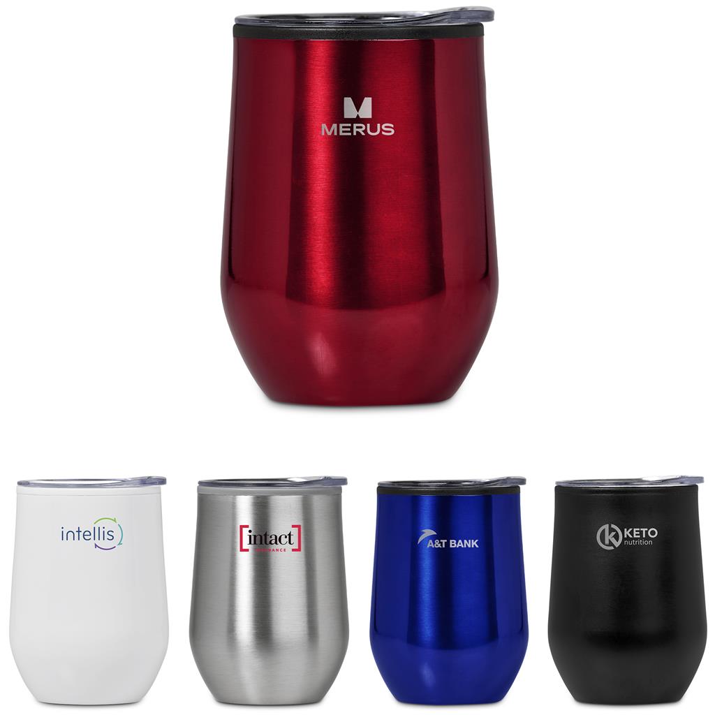 [DR-SD-171-B] Serendipio Madison Stainless Steel & Plastic Double-Wall Tumbler - 350ml