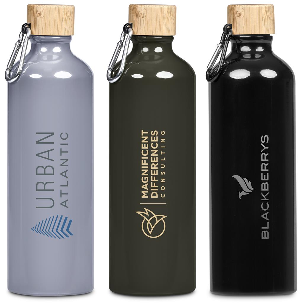 [DR-SD-237-B] Serendipio Origen Aluminium & Bamboo Water Bottle – 750ml