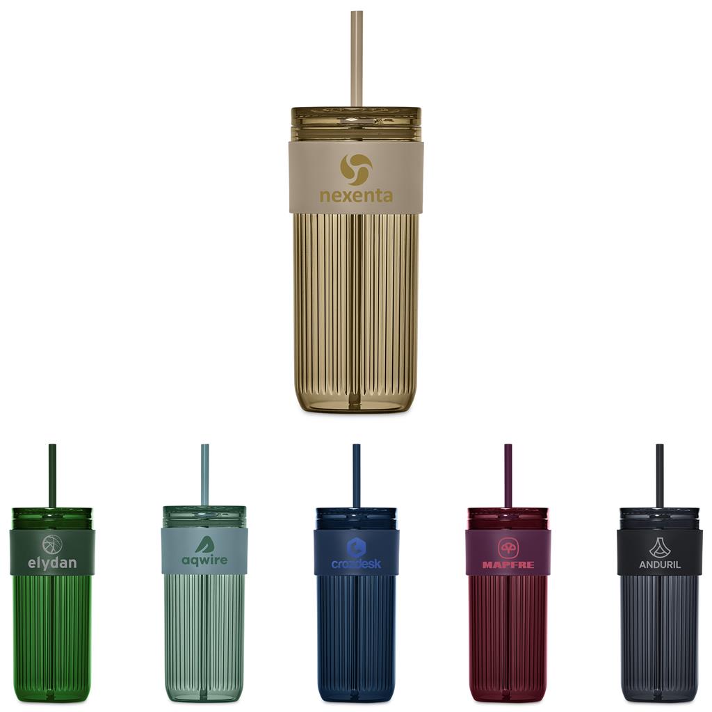 [DR-SD-304-B] Serendipio Mayfair Plastic Tumbler & Straw – 650ml