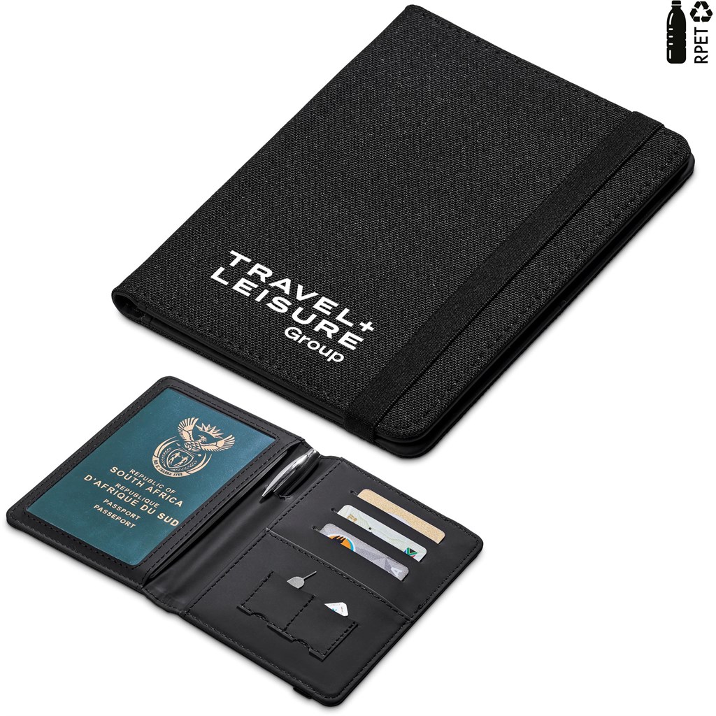 [ET-AM-43-B] Altitude Jetset Recycled PET Passport Travel Wallet