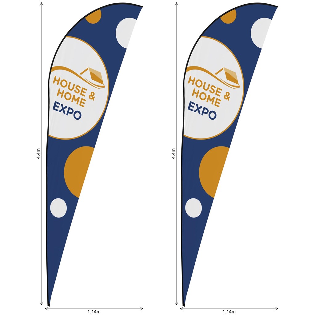 [SKIN-7004] Legend 4m Sublimated Sharkfin Flying Banner Skin - Set Of 2 (Excludes Hardware)