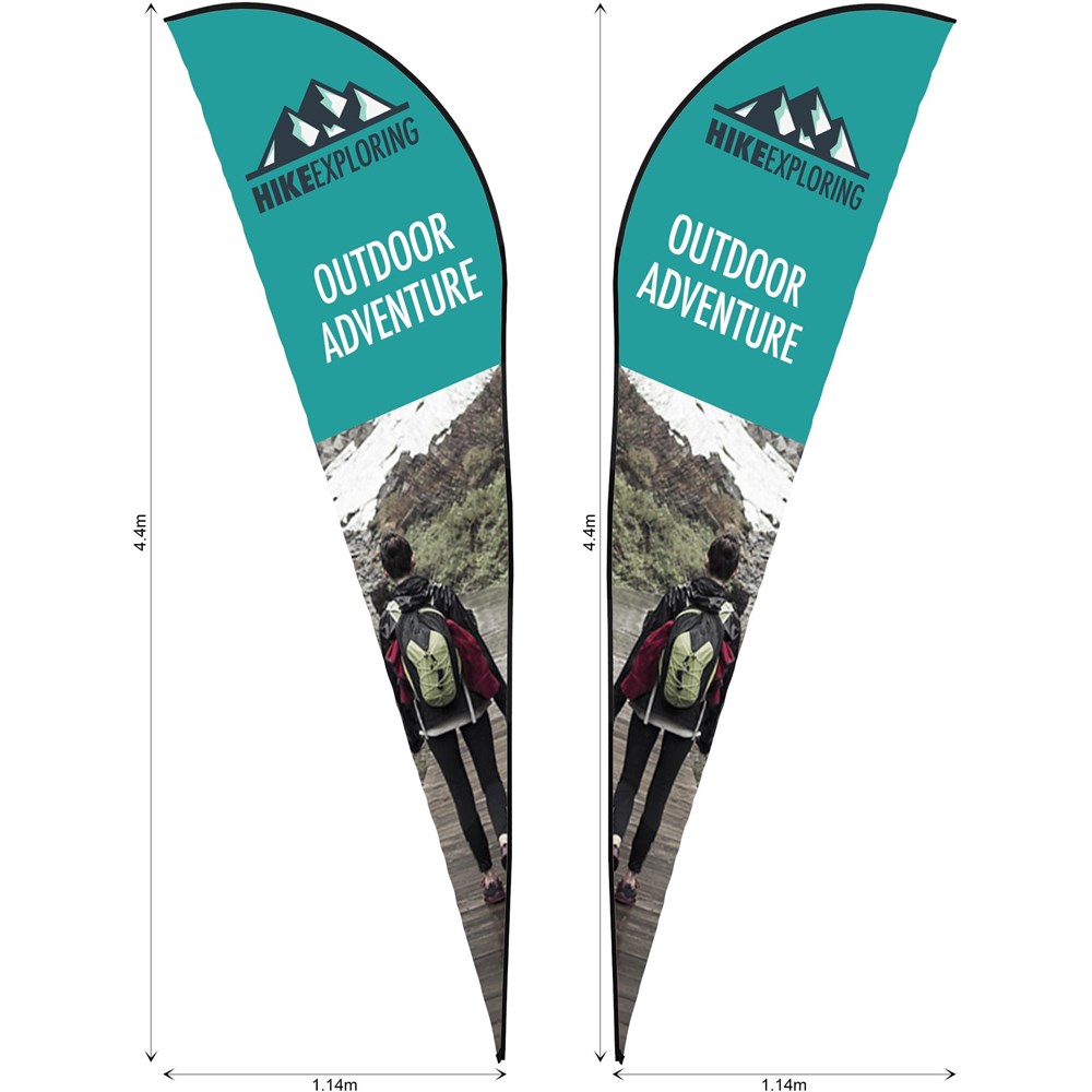 [SKIN-7014] Legend 4m Sublimated Sharkfin Double-Sided Flying Banner Skin (Excludes Hardware)