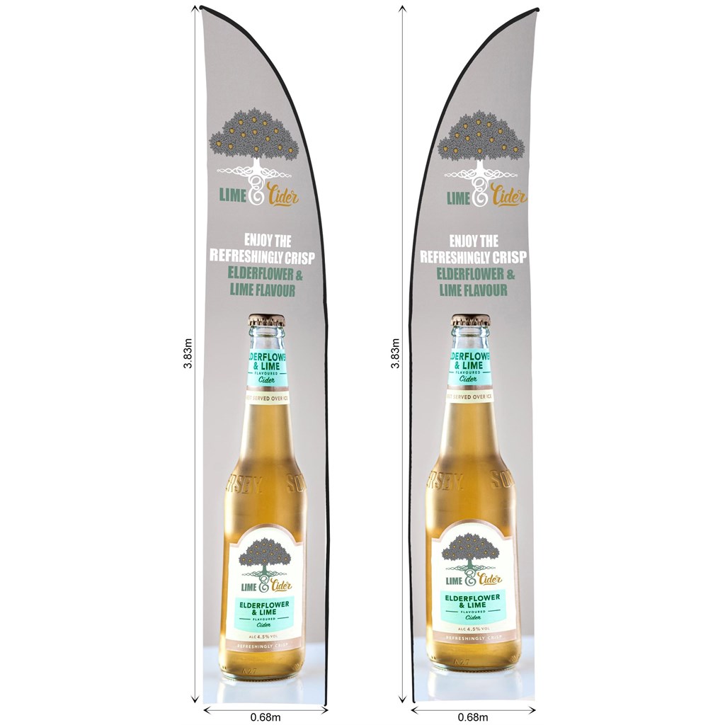 [SKIN-7033] Legend 3m Sublimated Arcfin Double-Sided Flying Banner Skin (Excludes Hardware)