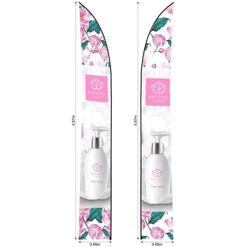 [SKIN-7034] Legend 4m Sublimated Arcfin Double-Sided Flying Banner Skin (Excludes Hardware)