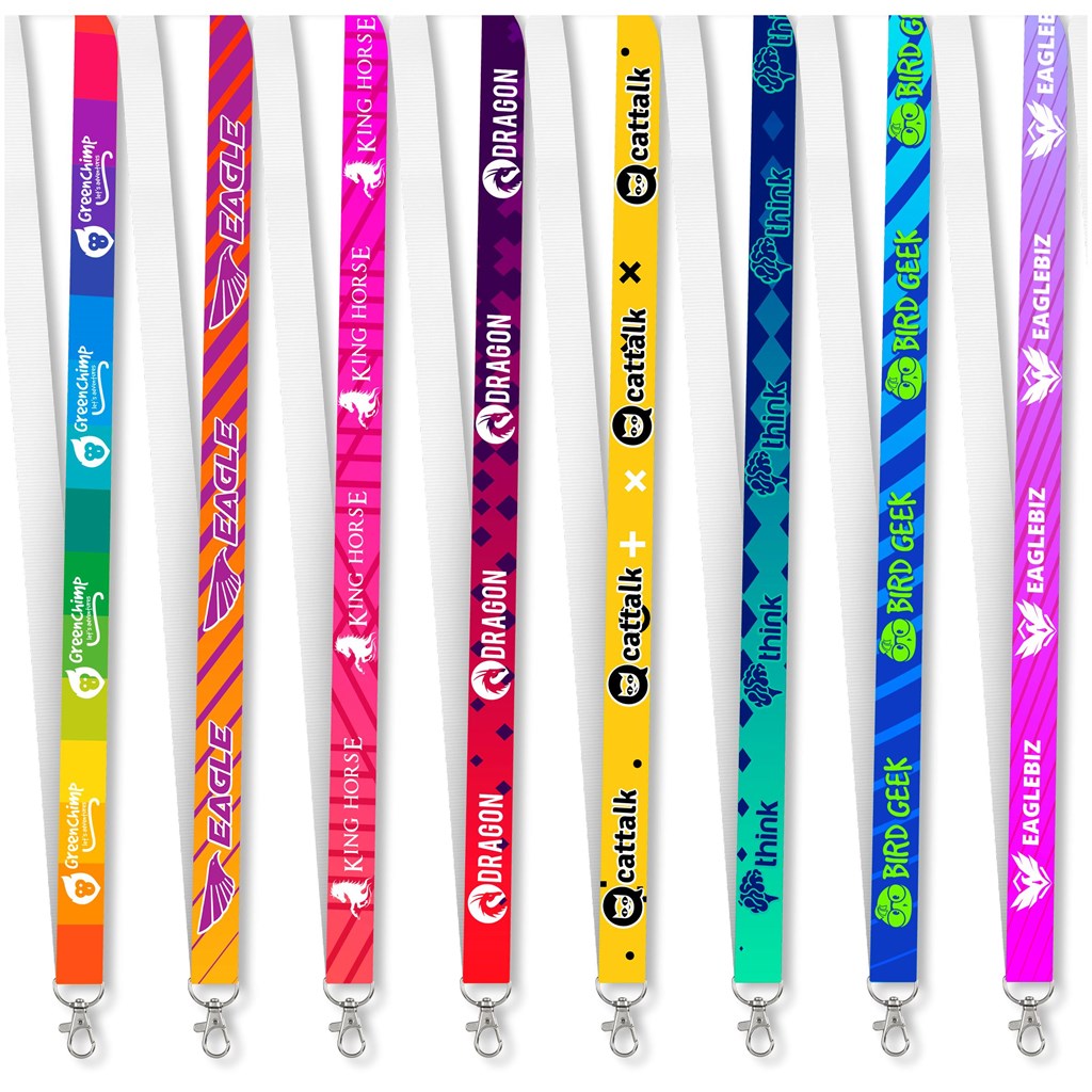 [GF-AL-939-B] Altitude Snap Hook Clip Single-Sided Sublimation Petersham Lanyard