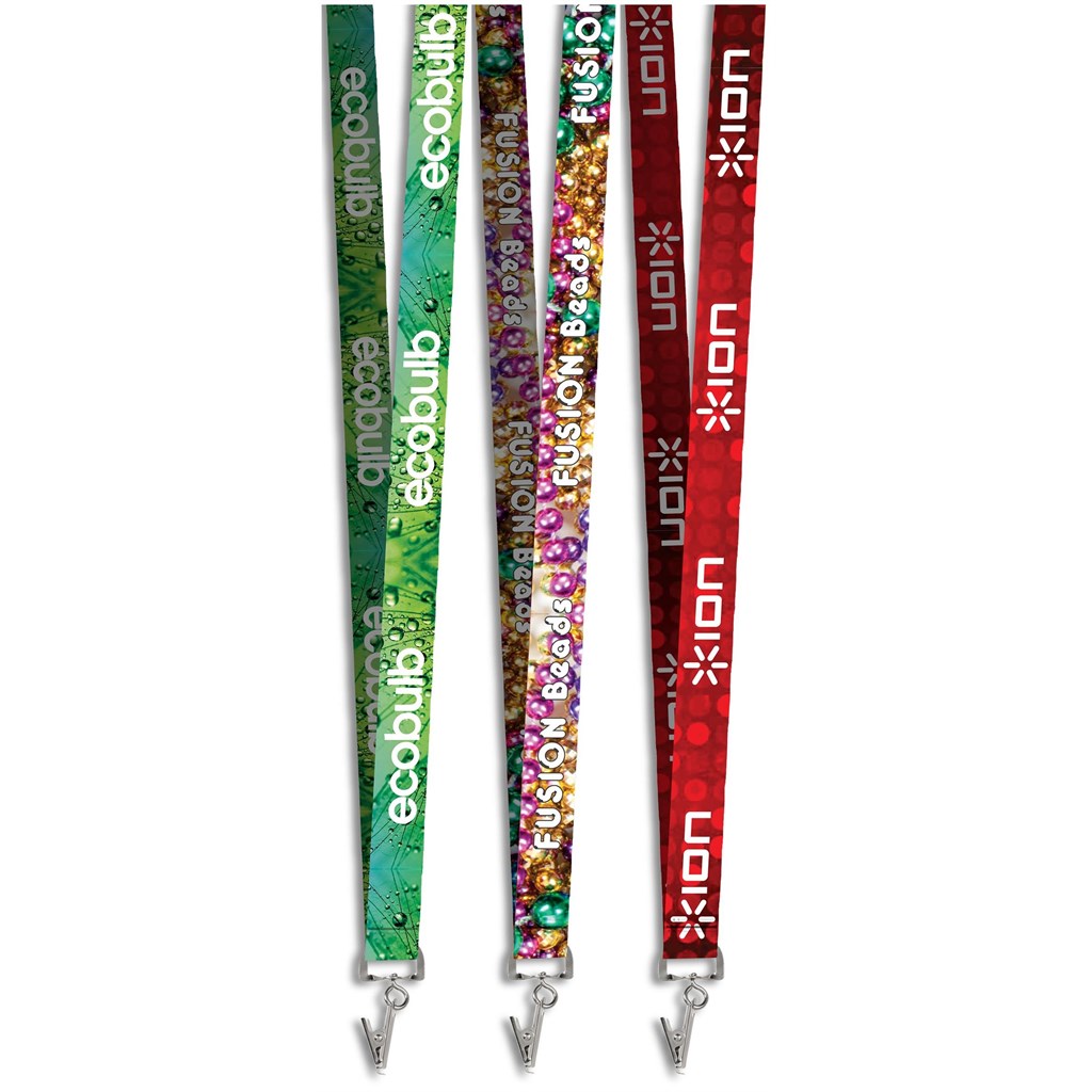 [GF-AM-935-B] Altitude Crocodile Clip Double-Sided Sublimation Satin Lanyard