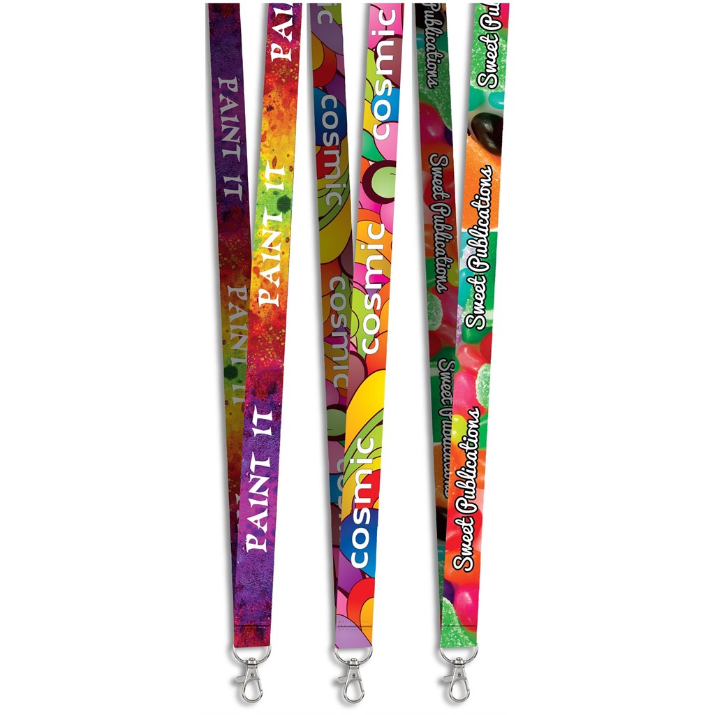 [GF-AM-936-B] Altitude Snap Hook Clip Double-Sided Sublimation Satin Lanyard