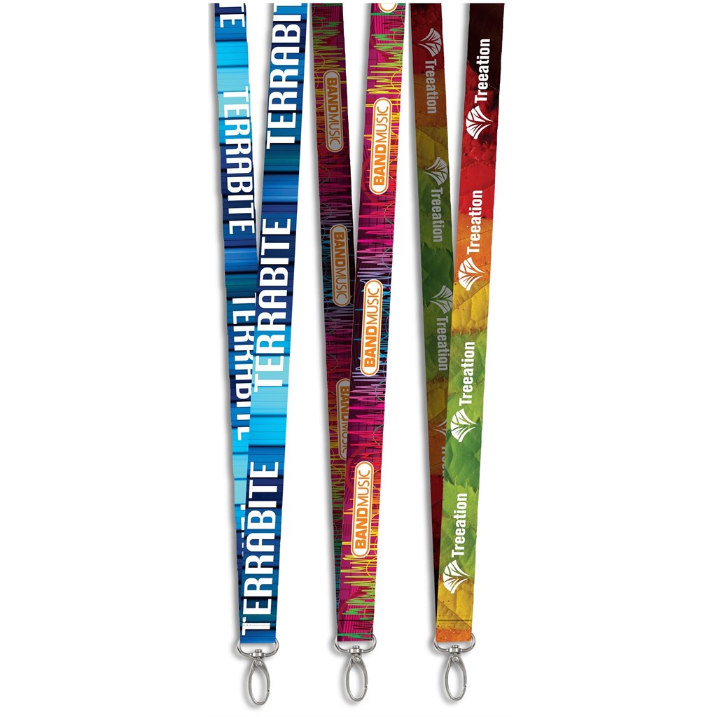 [GF-AM-937-B] Altitude Lobster Clip Double-Sided Sublimation Satin Lanyard