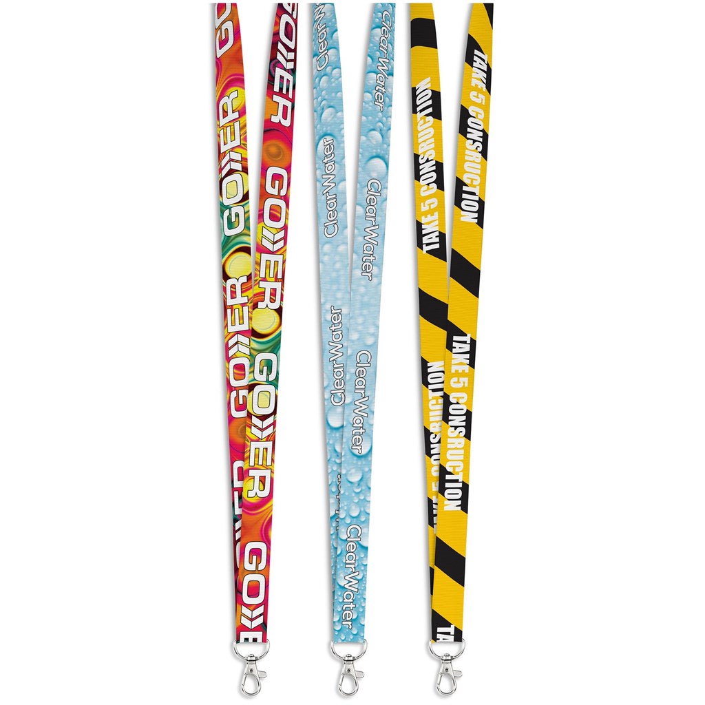 [GF-AM-942-B] Altitude Snap Hook Clip Double-Sided Sublimation Petersham Lanyard