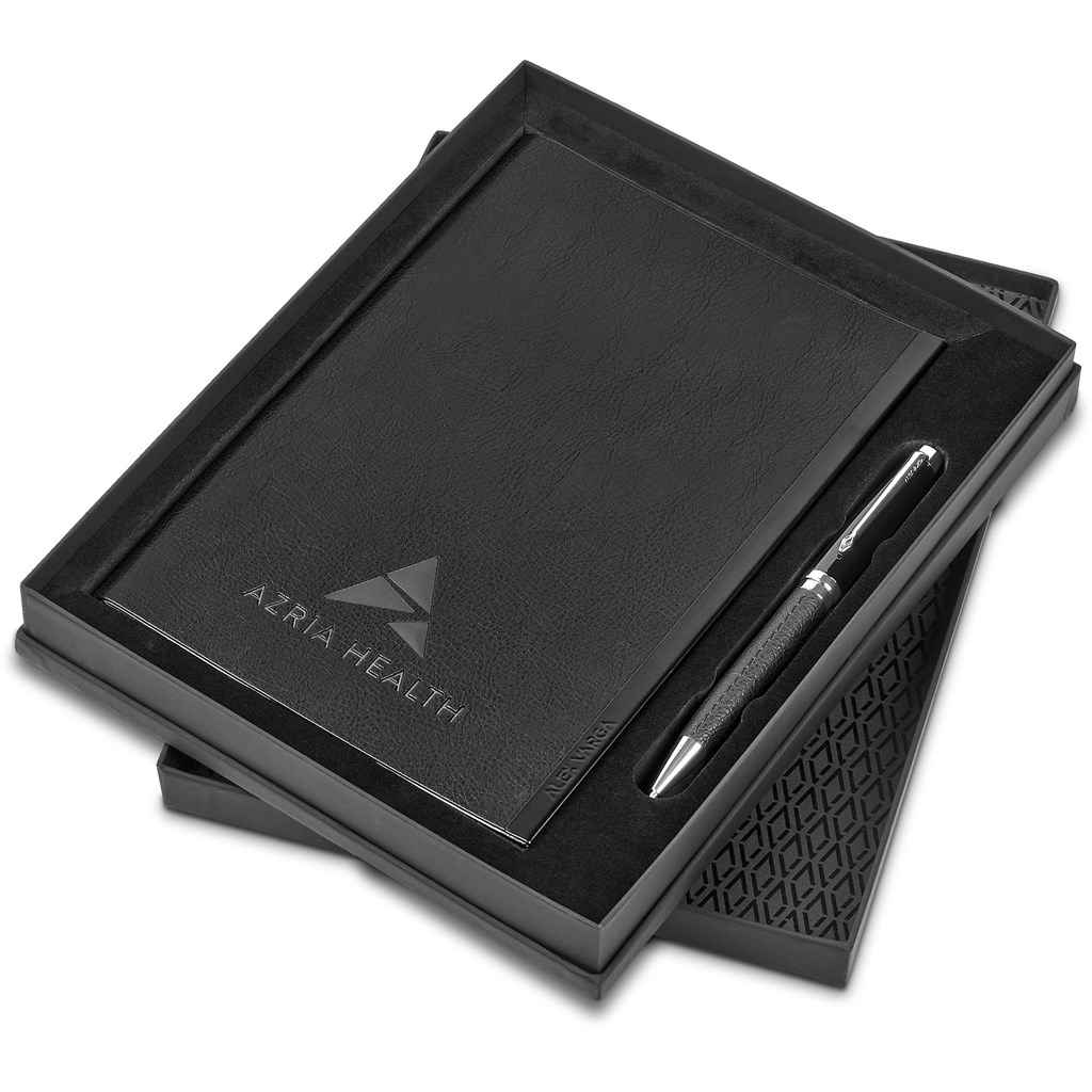 [AV-19163] Alex Varga Corinthia Soft Cover Notebook & Pen Set