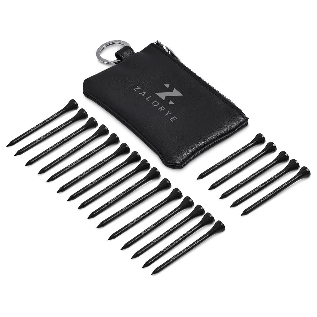[GF-AV-1420-B] Alex Varga Dinero Pouch and Tees Golf Set