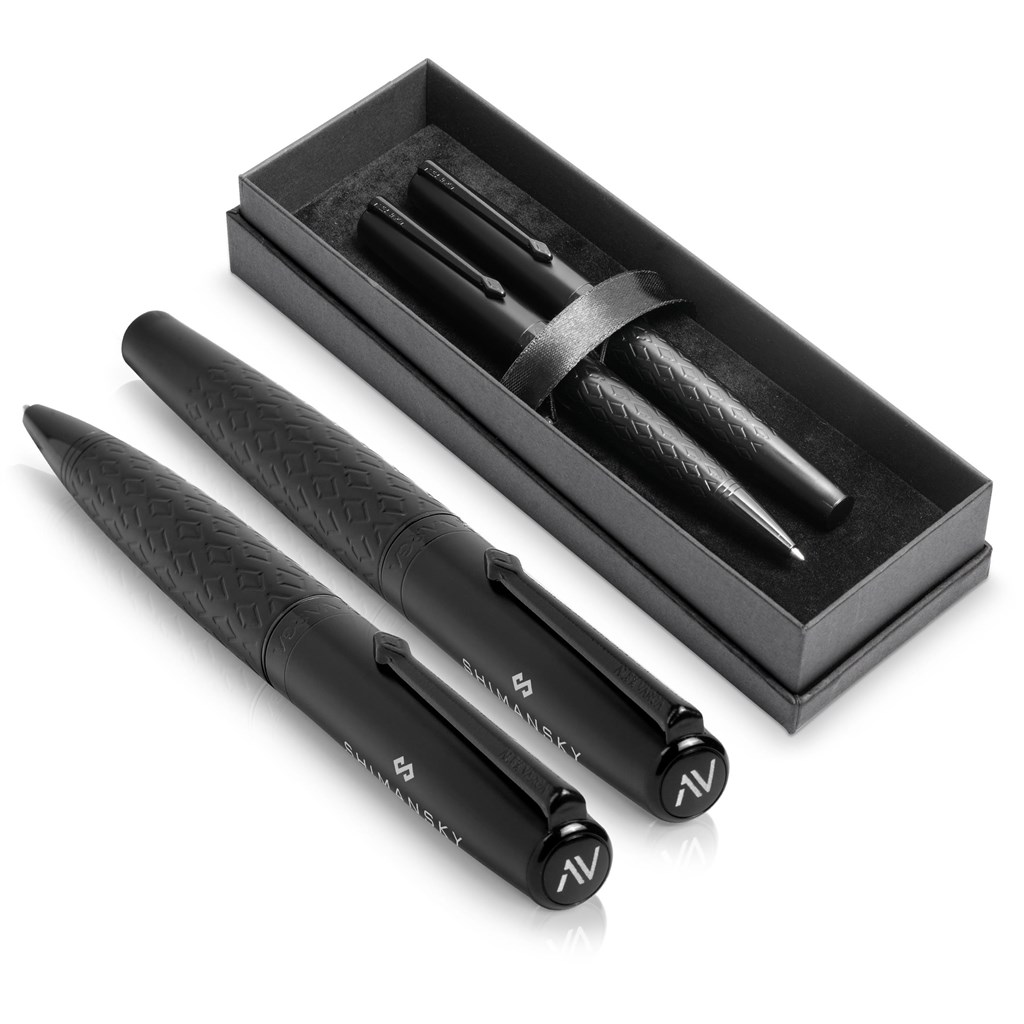 [AV-19033] Alex Varga Galexia Ball Pen & Rollerball Set