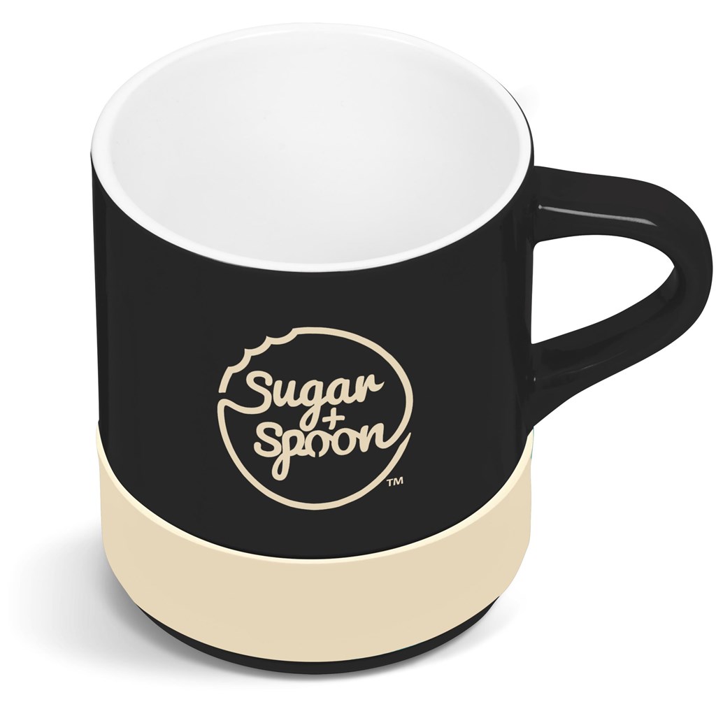 [GF-KS-930-B-CM] Kooshty Mixalot Black Mug - 320ml - Cream