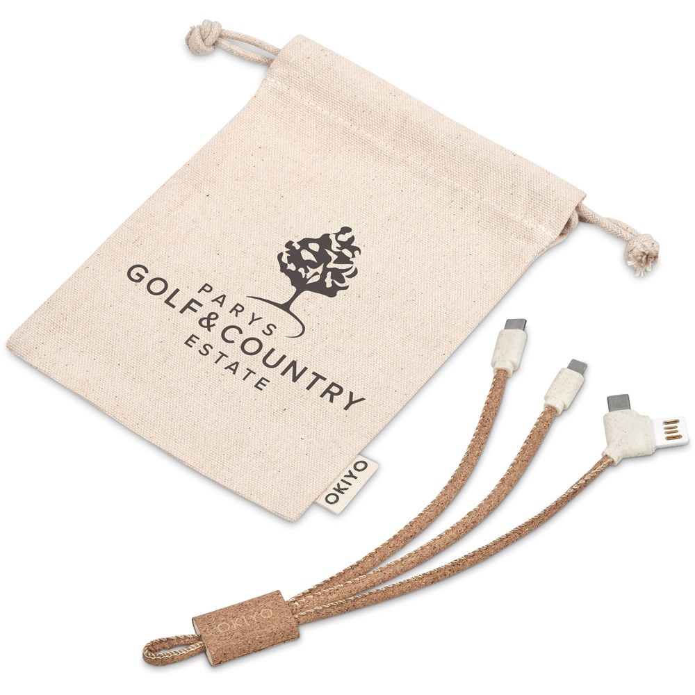 [GF-OK-1003-B] Okiyo Soshin Cork Tri-Cable