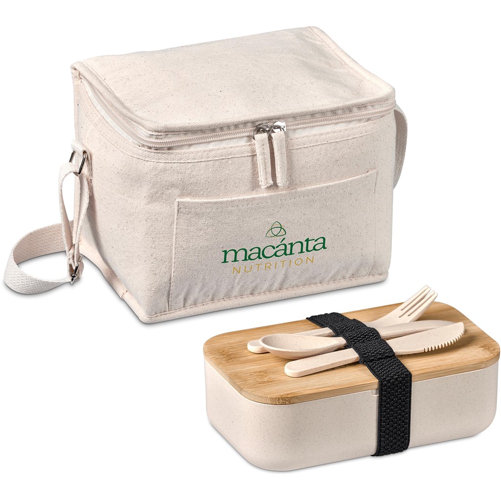 [GF-OK-1099-B] Okiyo Kura Cotton & Wheat Straw Lunch Set