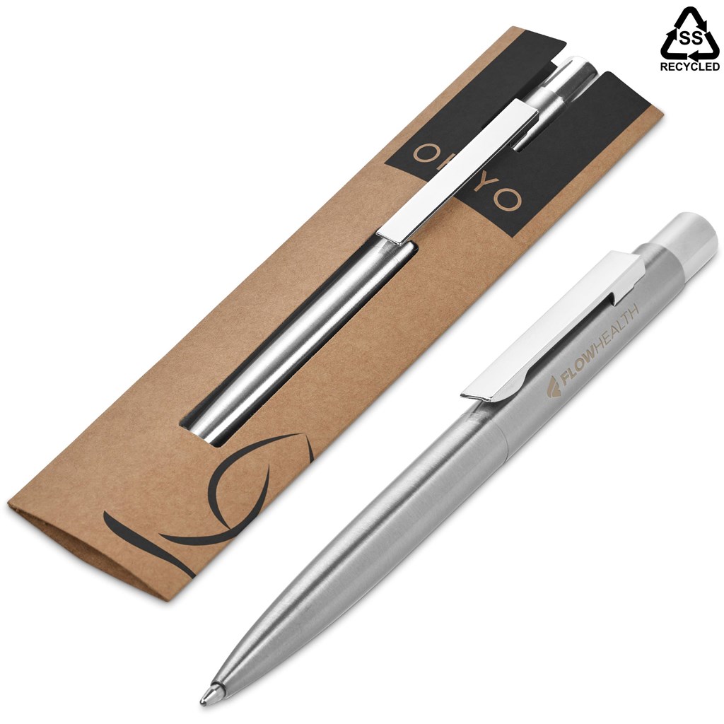 [GF-OK-1165-B] Okiyo Mio Recycled Stainless Steel Ball Pen