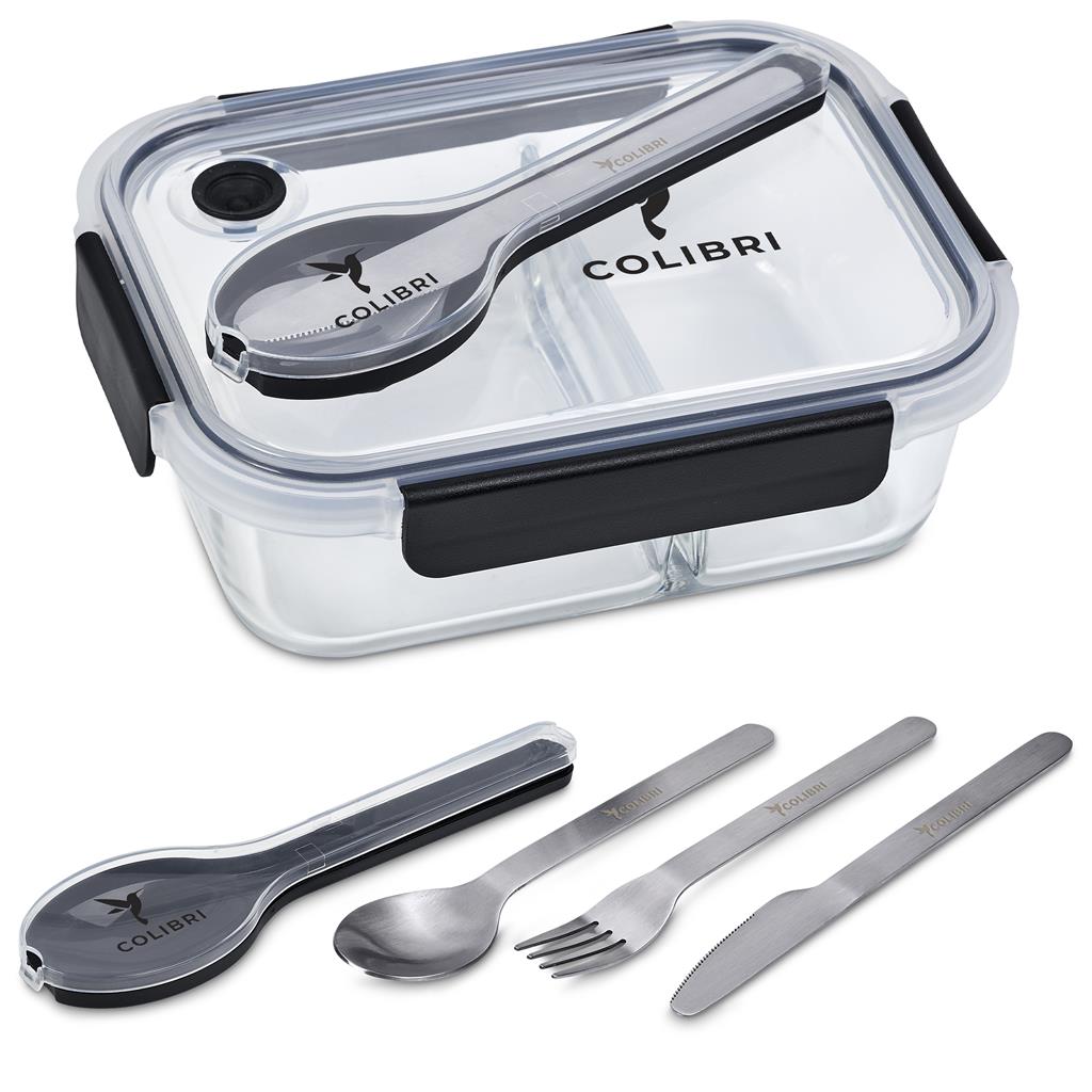 [GF-SD-1417-B] Serendipio Mealmate Lunch Box & Cutlery Set