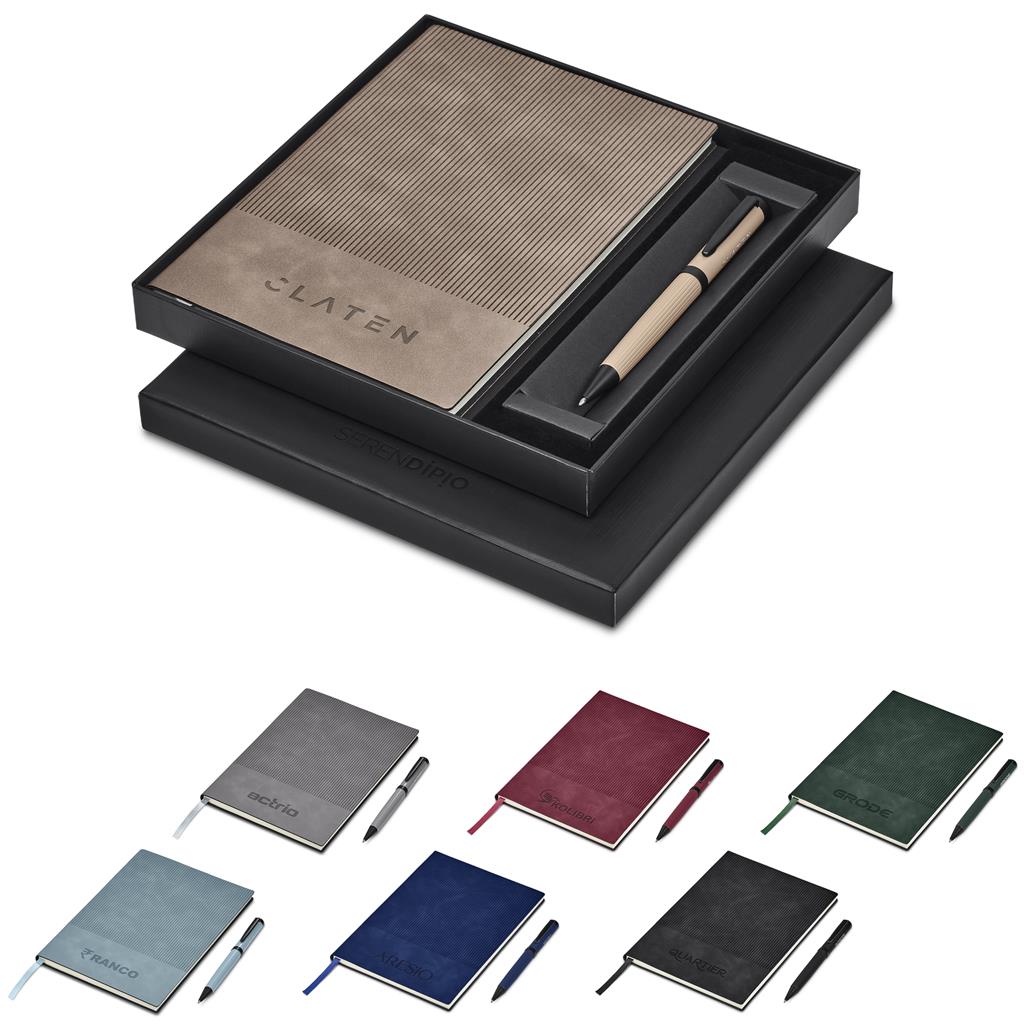 [GF-SD-1430-B] Serendipio Milestone Notebook & Pen Set