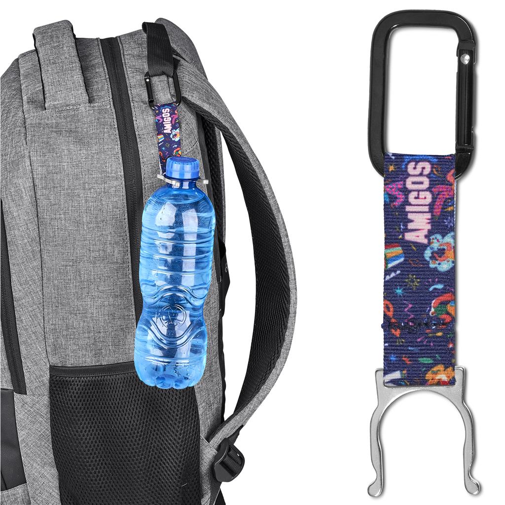 [GP-AL-115-B] Altitude Meridian Carabiner Single-Sided Sublimated Petersham Bottle Strap