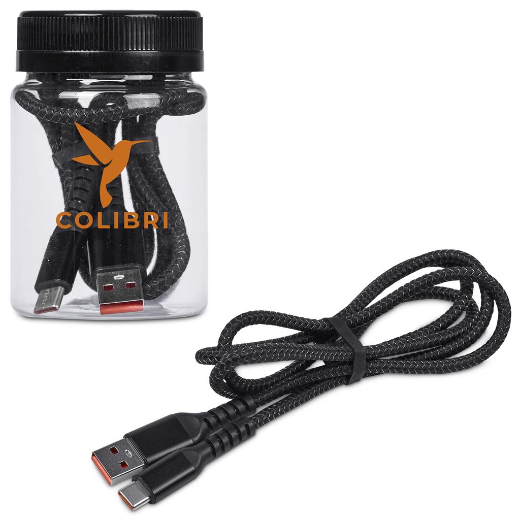 [GP-AL-148-B] Altitude Muttle Fast Charge USB-A to Type-C Charging Cable in Jar