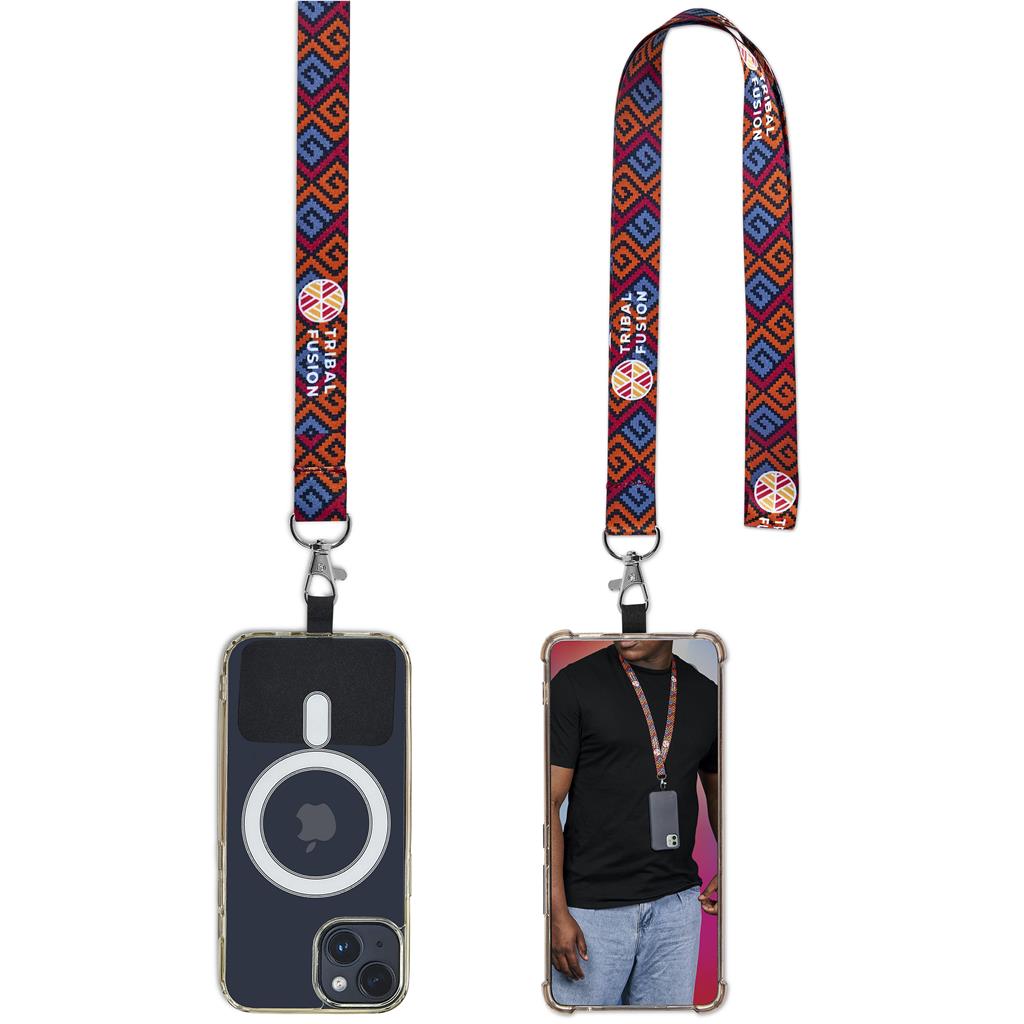 [GP-AL-75-B] Altitude Firenze Double-Sided Sublimated Satin Phone Lanyard