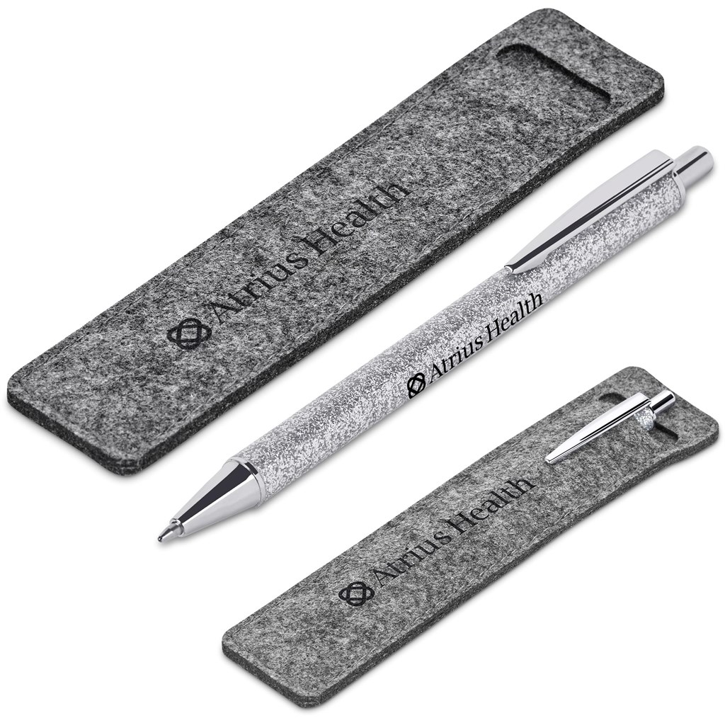 [GP-AM-6-B] Sparkle Ball Pen In Felt Pouch