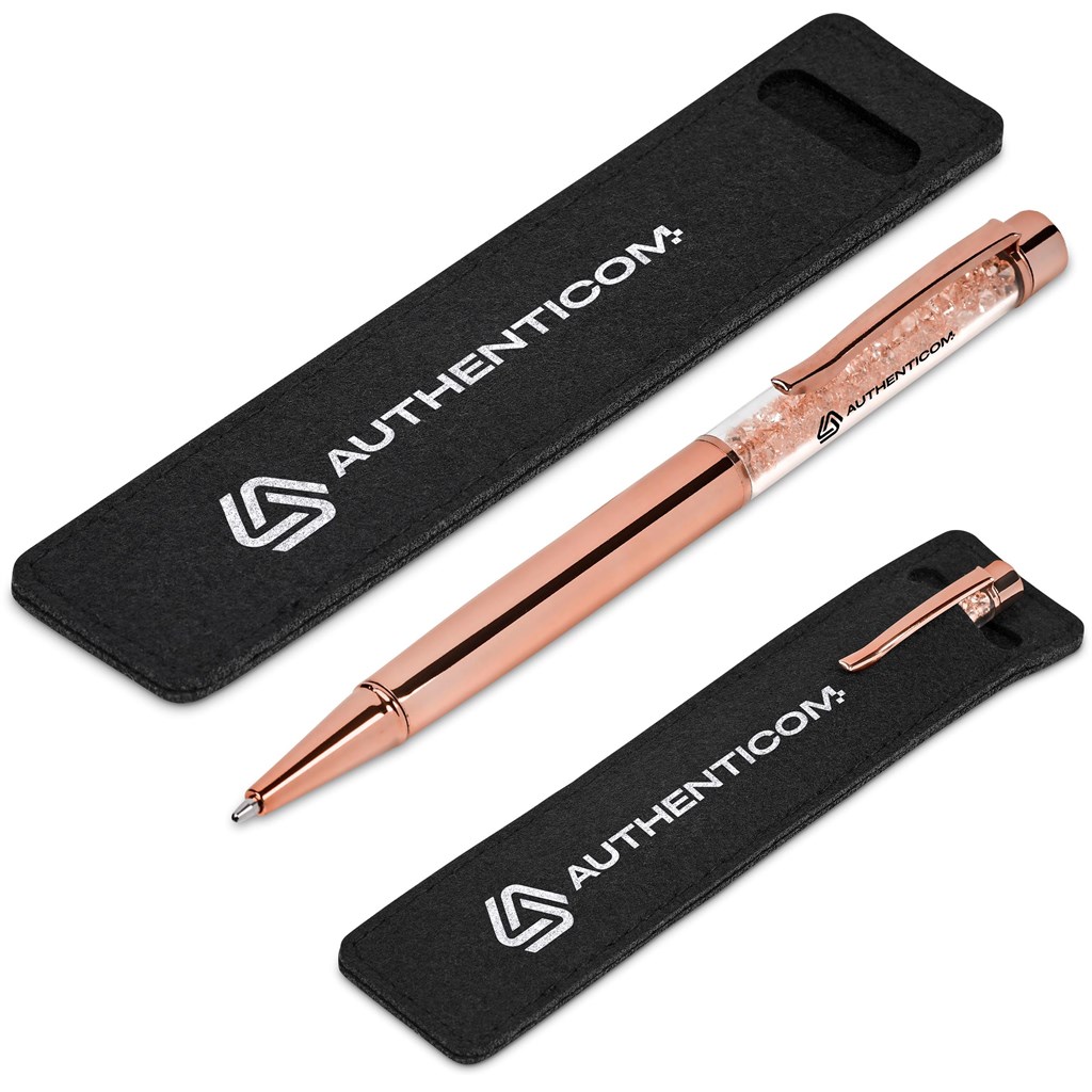[GP-AM-7-B] Hailey Ball Pen In Felt Pouch