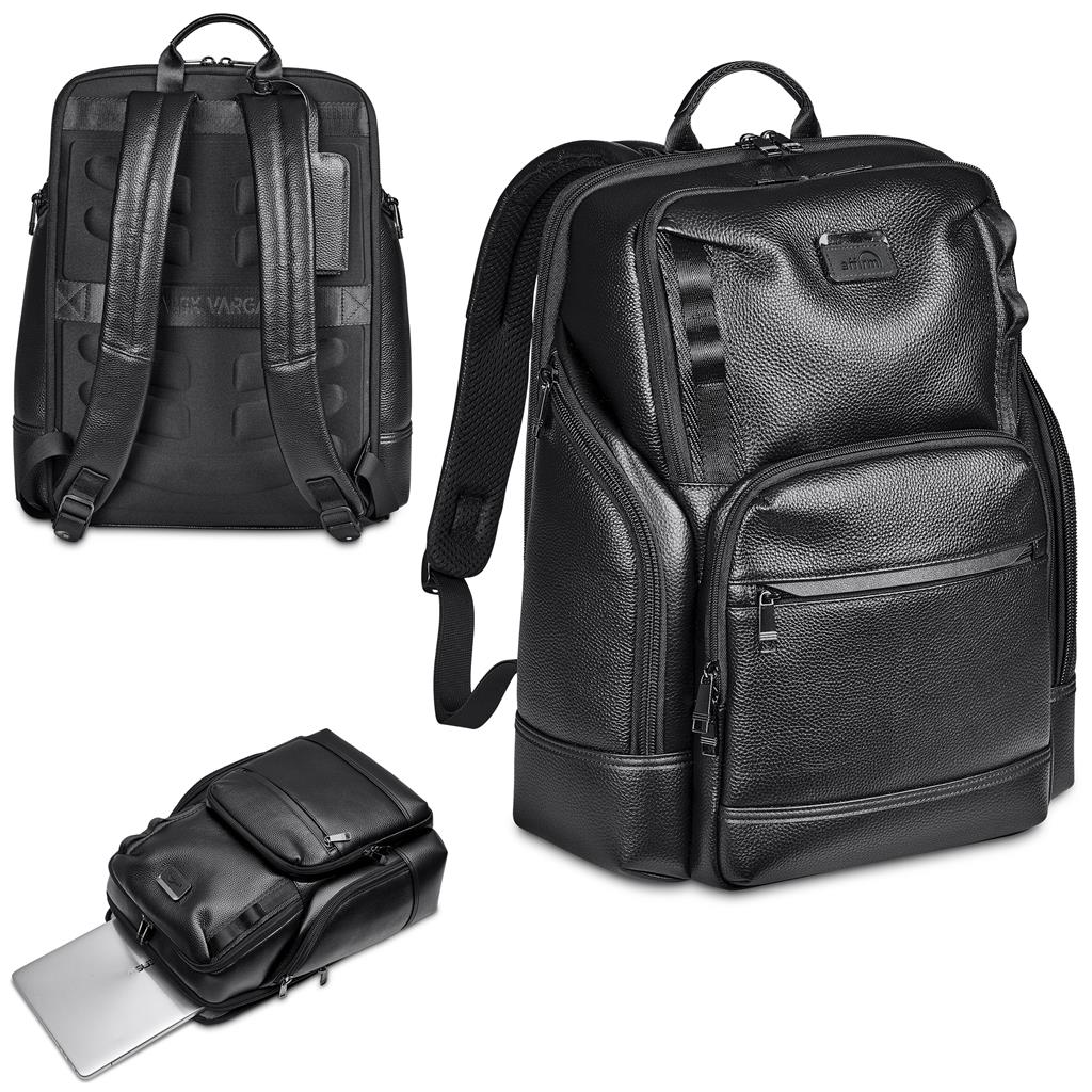 [GP-AV-73-B] Alex Varga Portofino Leather Laptop Bag