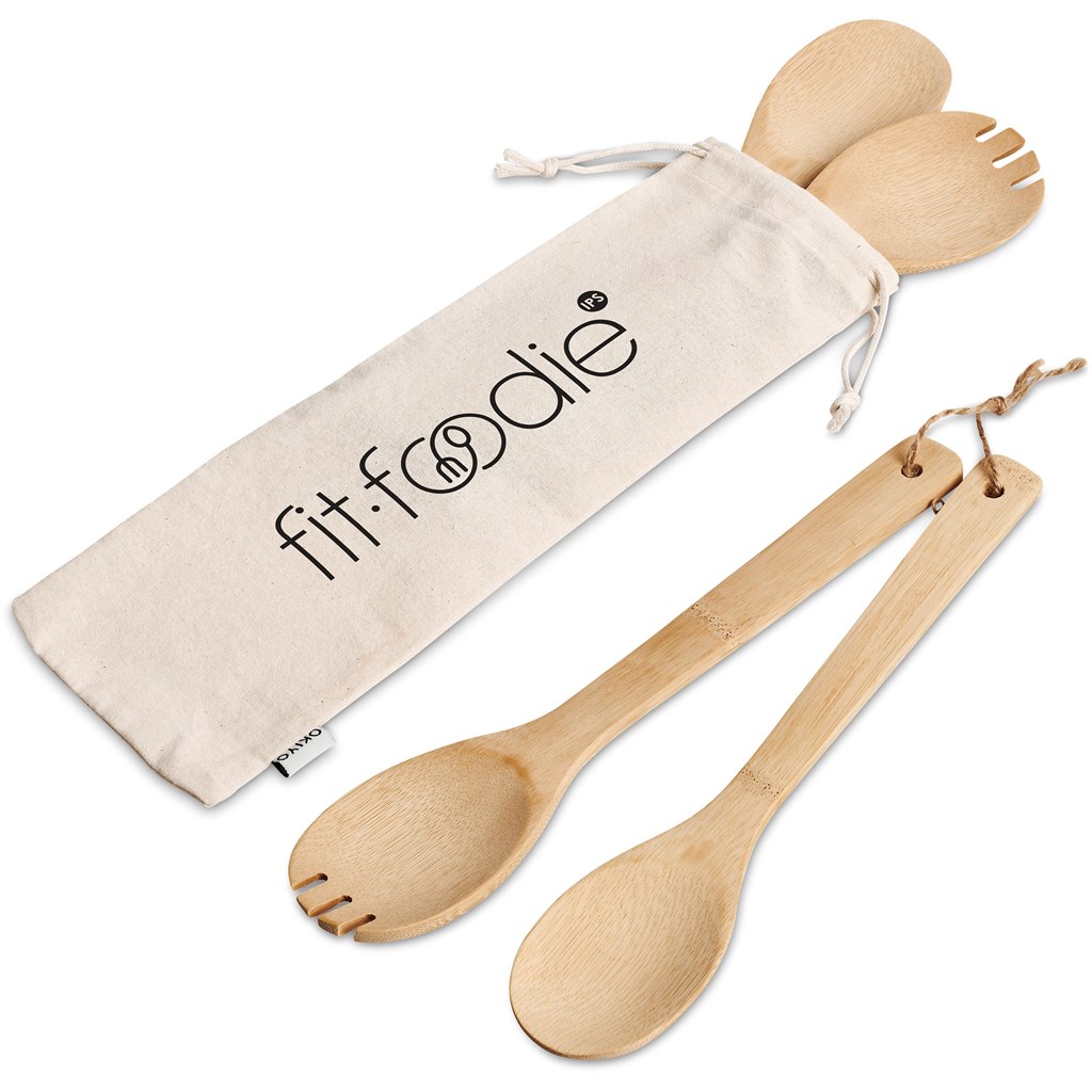 [GP-OK-15-B] Okiyo Shinsen Bamboo Salad Servers
