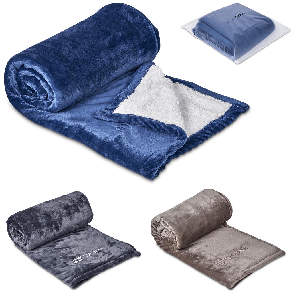 [GP-SD-134-B] Serendipio Glacial Sherpa Fleece Blanket