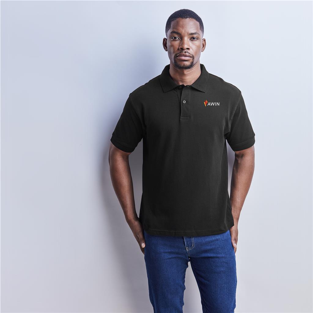 [SLAZ-803] Mens Crest Golf Shirt