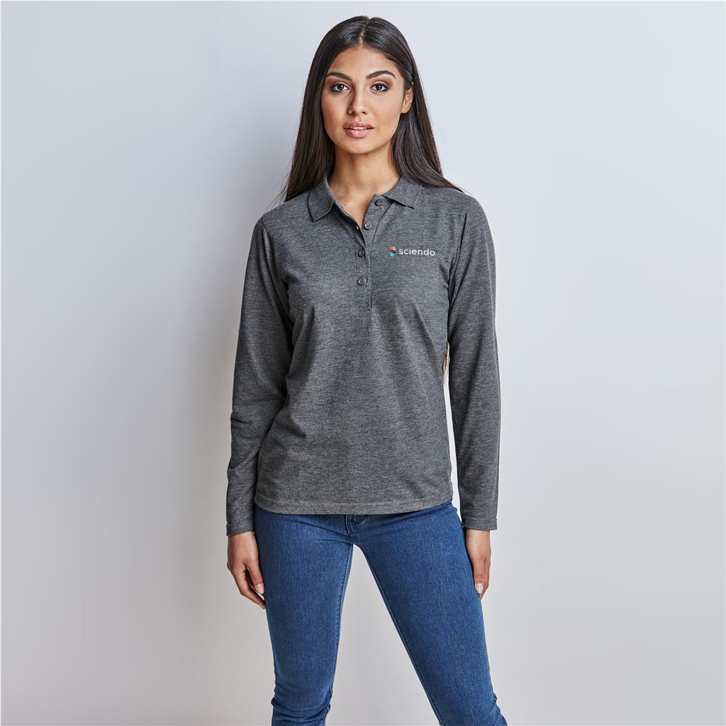 [BAS-8031] Ladies Long Sleeve Elemental Golf Shirt