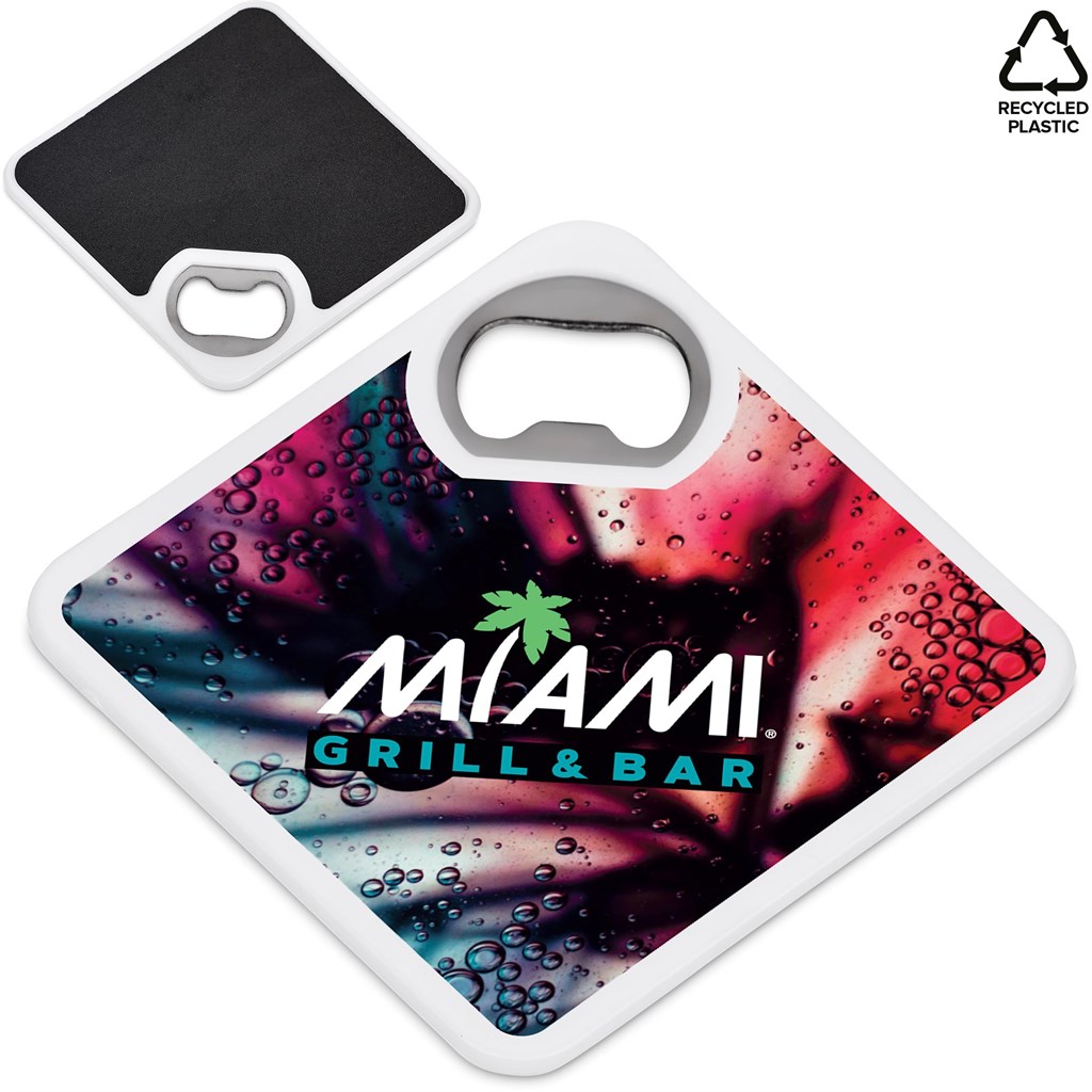 [GV-AL-145-B] Altitude Sela Recycled Plastic Bottle Opener Coaster